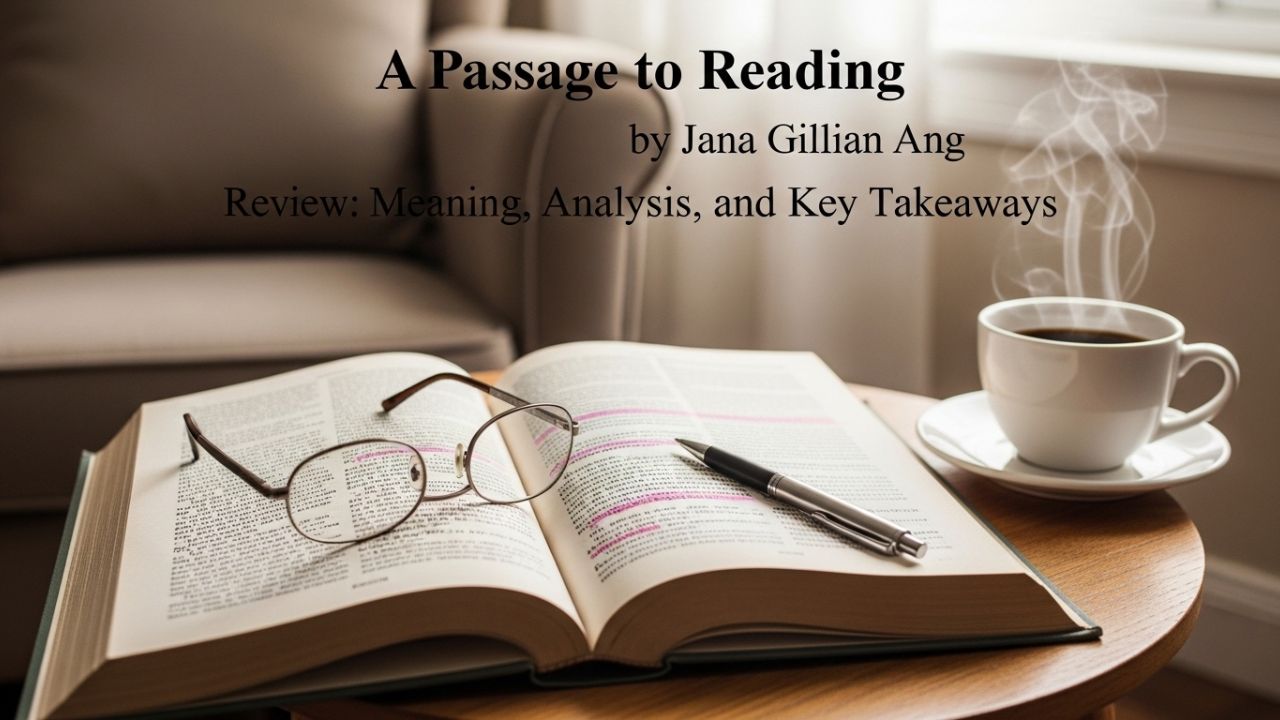 A Passage to Reading by Jana Gillian Ang Review: Meaning, Analysis, and Key Takeaways